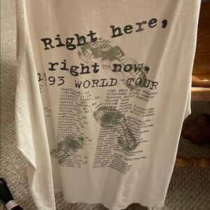 White Graphic Print T-Shirt